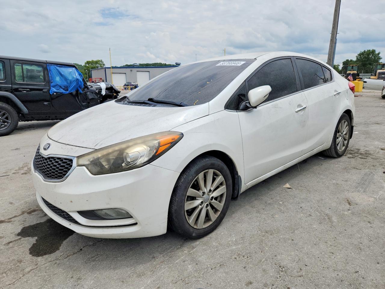 2014 Kia Forte EX, VIN KNAFX4A89E5052090 — Пожар в салоне