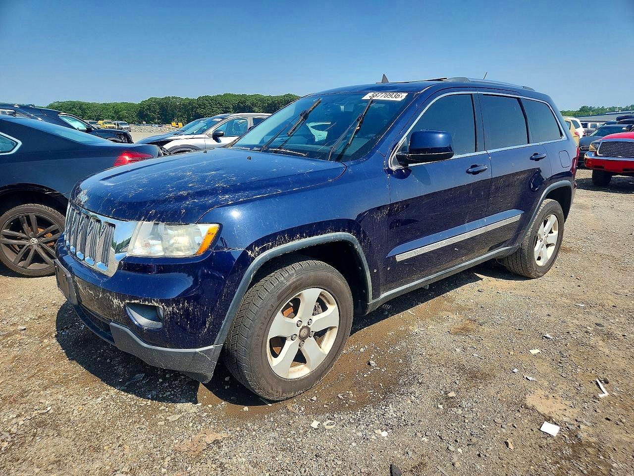 2012 Jeep Grand Cherokee Laredo, VIN 1C4RJFAGXCC343520 — Roof