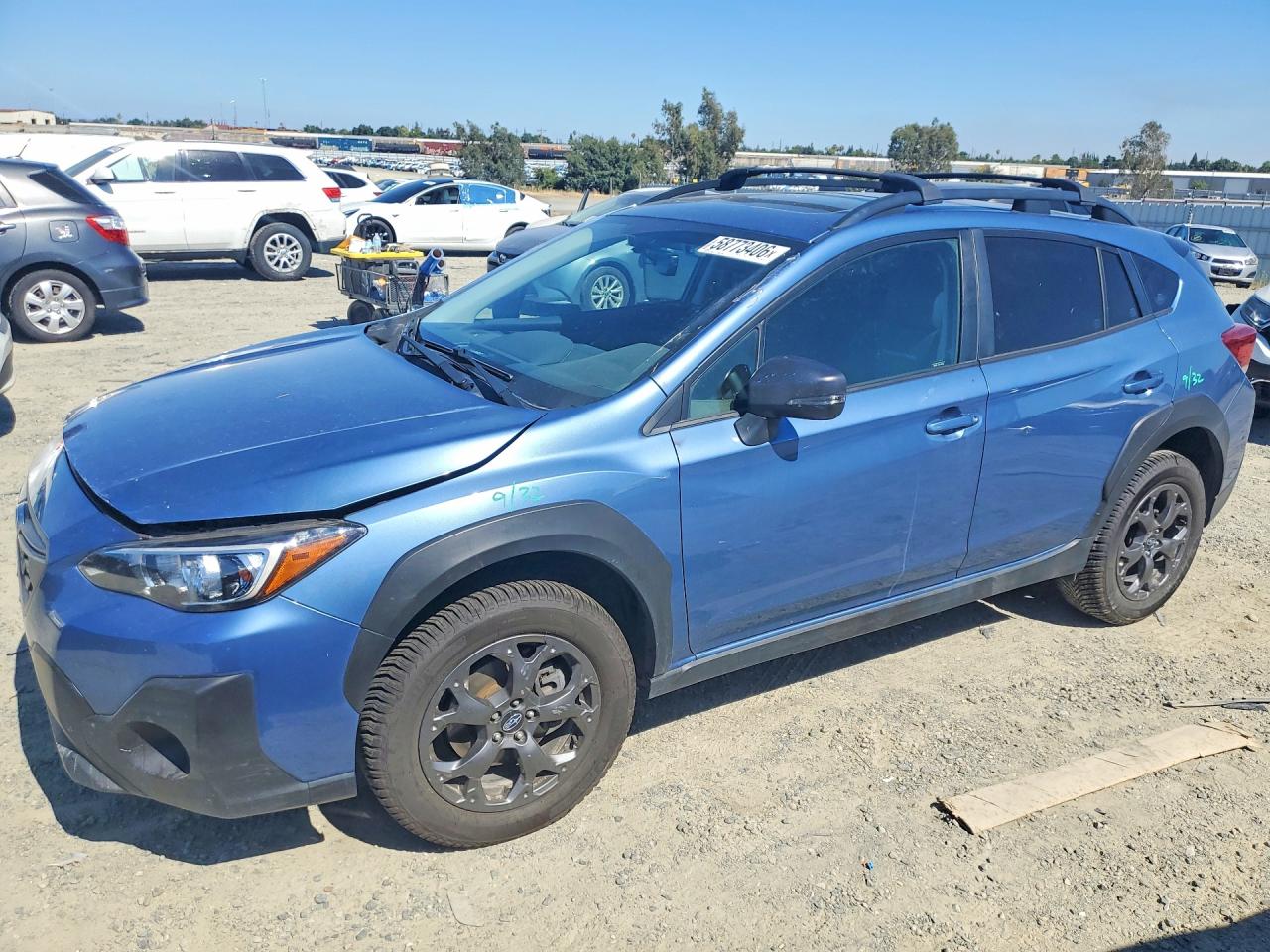 2021 Subaru Crosstrek Special Sports, VIN JF2GTHSC1MH317368 — Engine fire