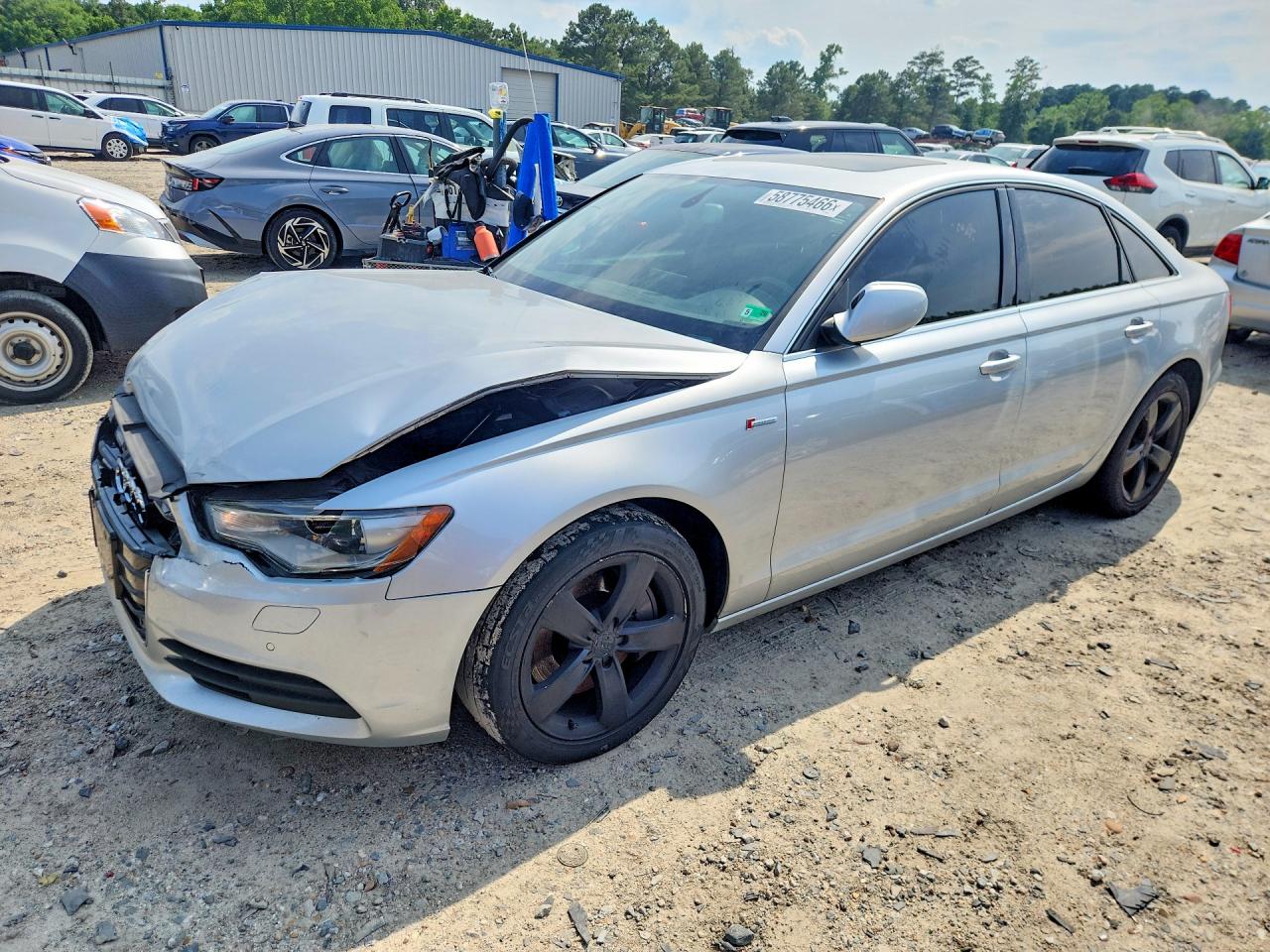 2012 Audi A6 Premium Plus, VIN WAUGGAFC4CN080957 — Front end