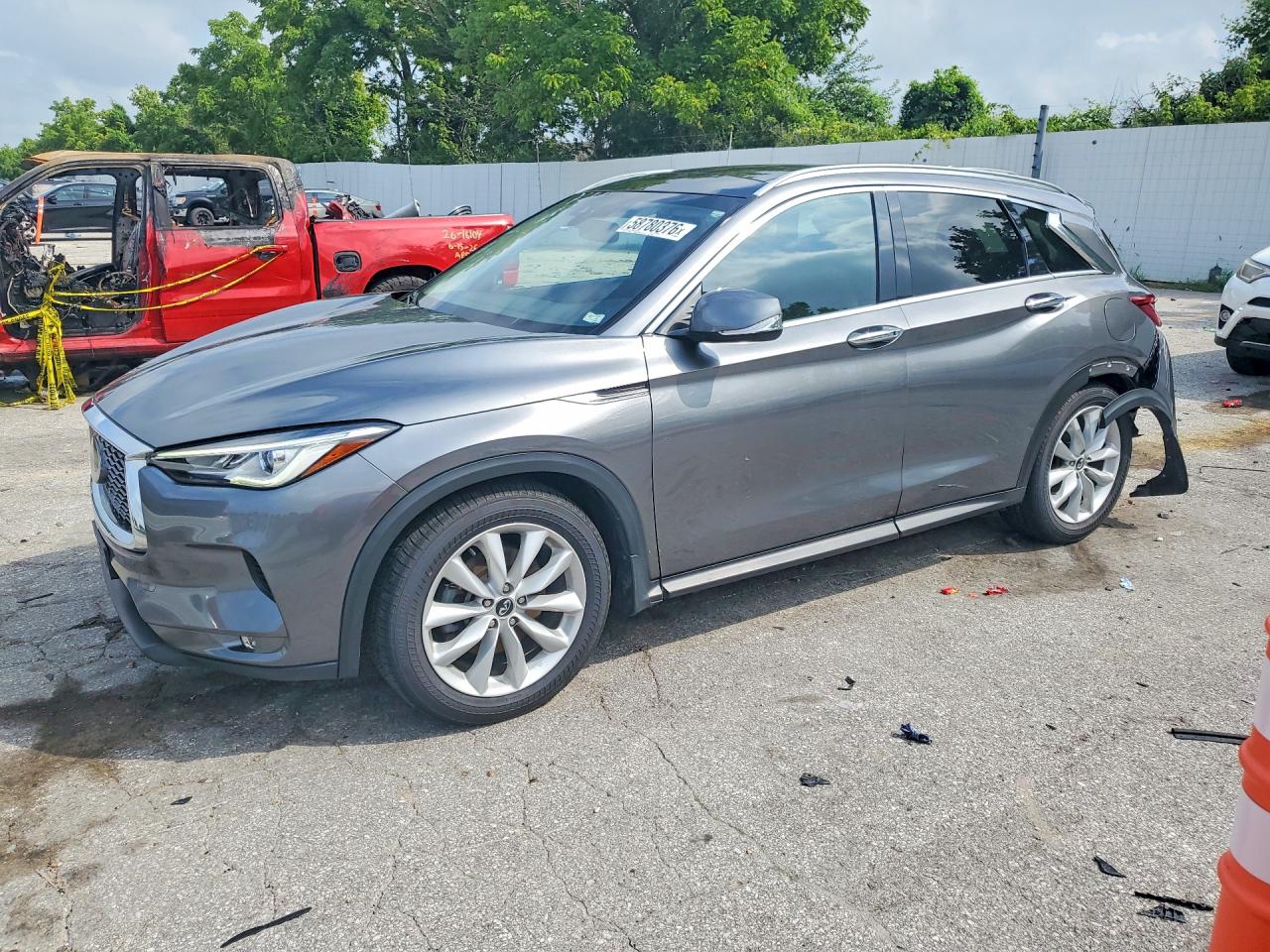 2019 Infiniti QX50 Luxe, VIN 3PCAJ5M3XKF120895 — Rear end