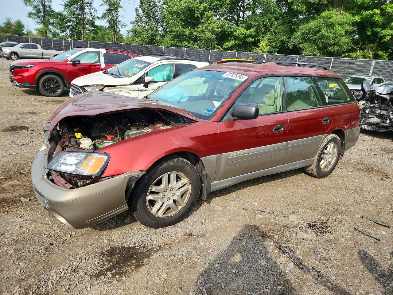 2003 Subaru Legacy Outback, VIN 4S3BH675537617704 — Перед