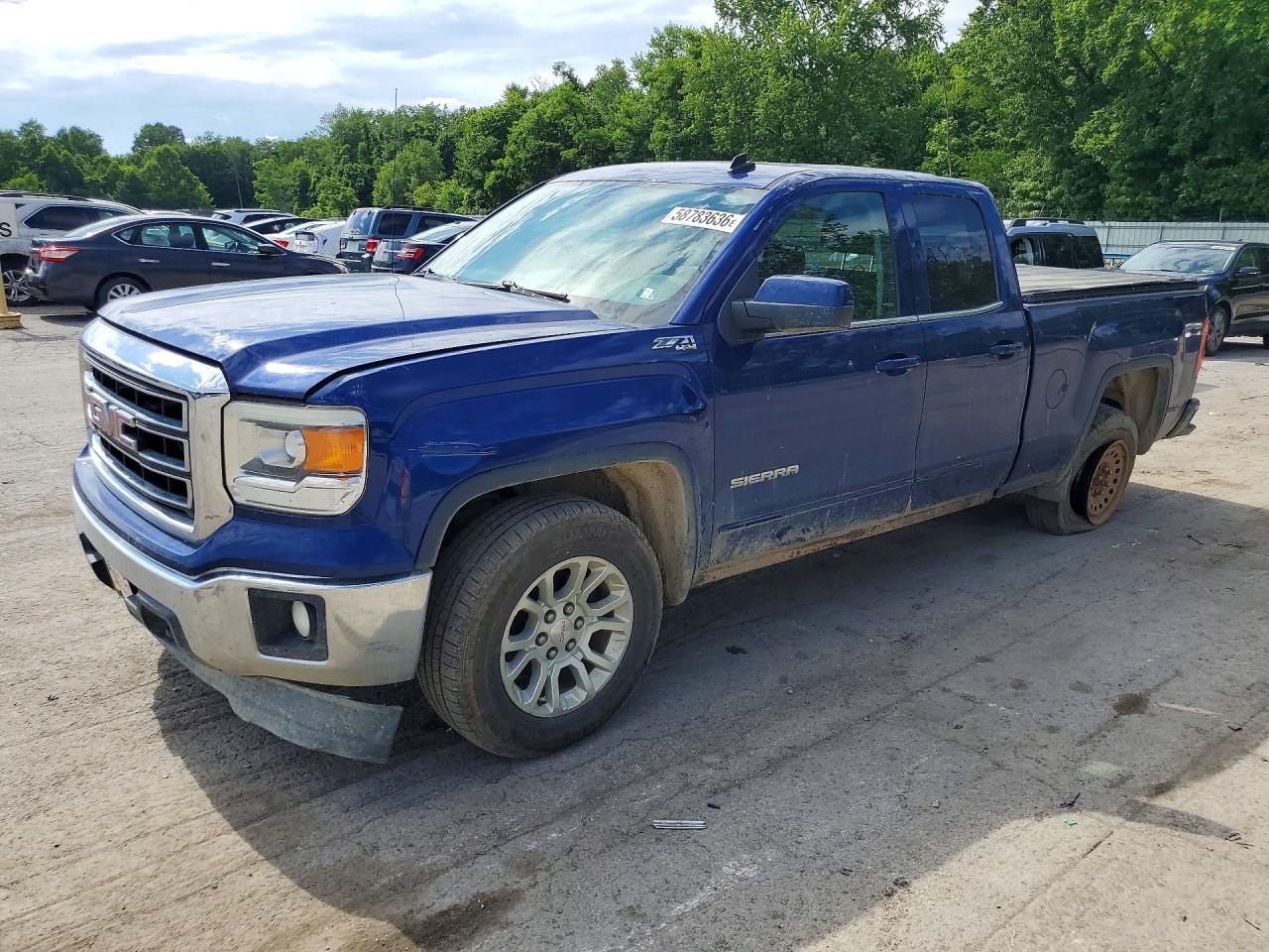 2014 GMC Sierra 1500 SLE, VIN 1GTV2UEC7EZ318758 — Roof