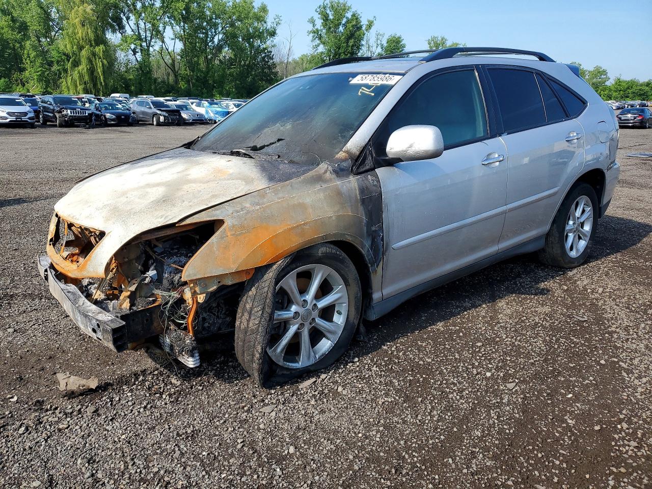 2009 Lexus RX 350, VIN 2T2GK31U99C071563 — Burn