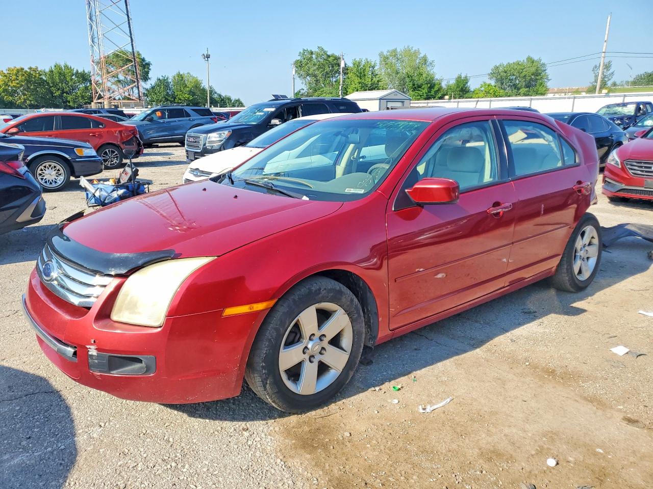 2008 Ford Fusion SE, VIN 3FAHP07198R168492 — Rear end