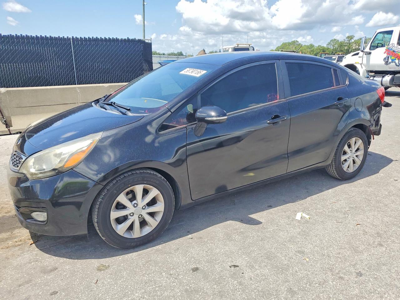 2013 Kia Rio EX, VIN KNADN4A33D6233678 — Rear end