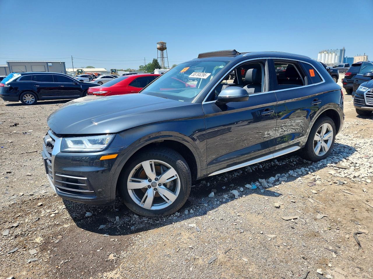 2018 Audi Q5 Premium Plus, VIN WA1BNAFY4J2141120 — Engine fire