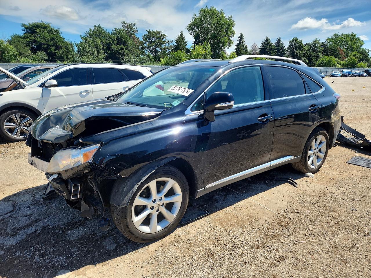 2011 Lexus RX 350, VIN 2T2BK1BA0BC086574 — Front end
