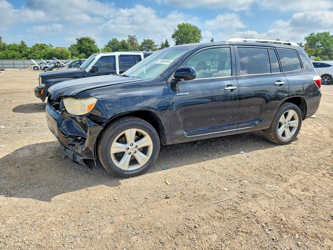 2010 Toyota Highlander Limited, VIN JTEDK3EH2A2159969 — Front end