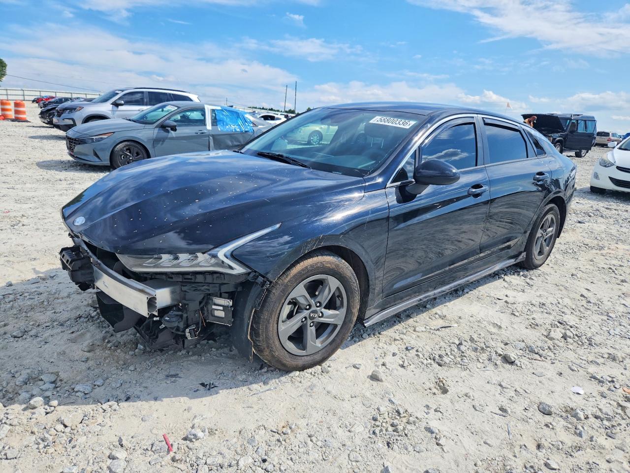 2021 Kia K5 LX, VIN 5XXG24J23MG081872 — Front end