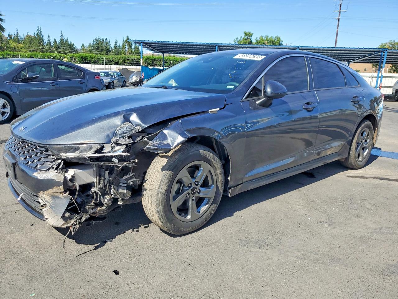 2021 Kia K5 LXS, VIN 5XXG14J29MG044859 — Front end