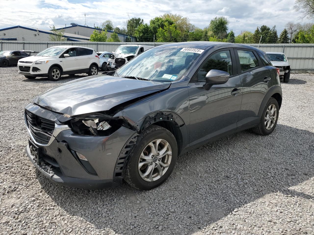 2019 Mazda CX-3 Sport, VIN JM1DKFB77K0447694 — Front end