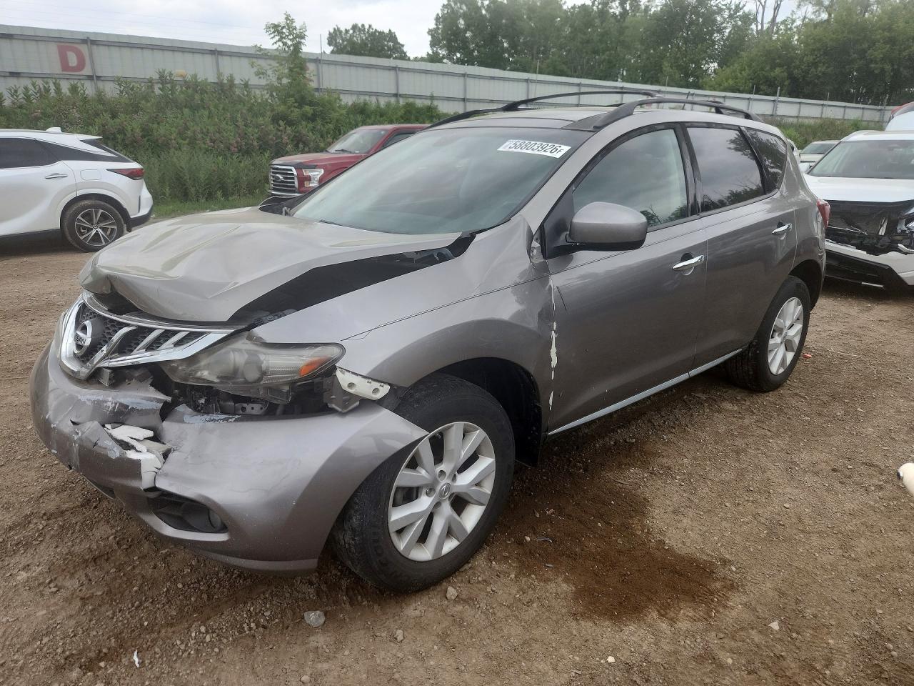 2011 Nissan Murano S, VIN JN8AZ1MU4BW050160 — Front end