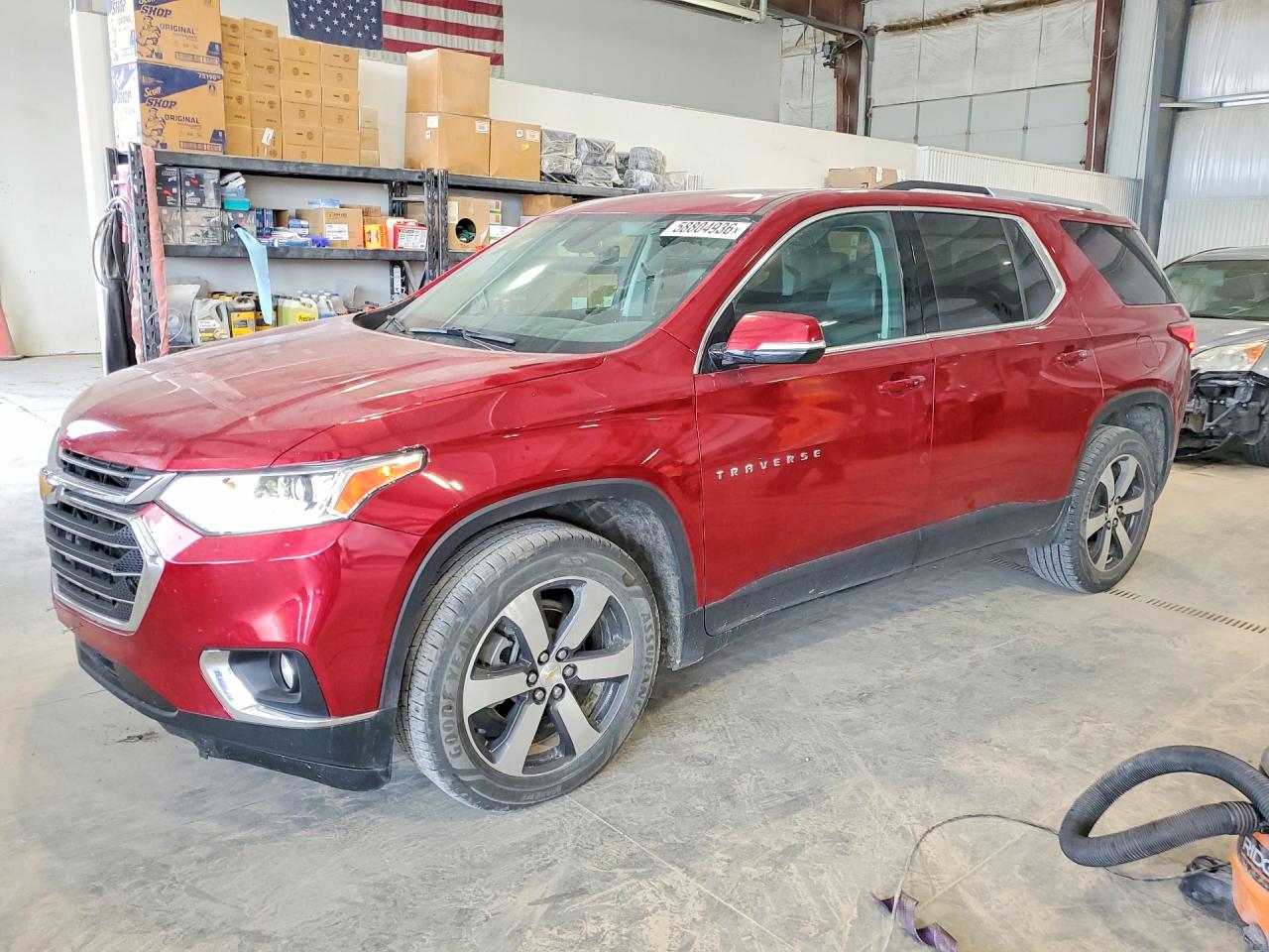 2018 Chevrolet Traverse LT, VIN 1GNEVHKW9JJ162381 — Hail