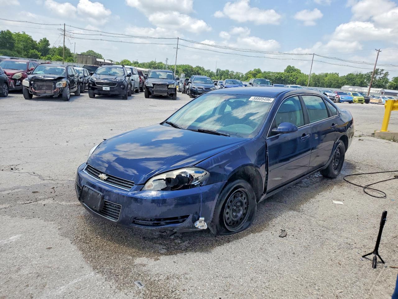 2008 Chevrolet Impala Police Unmarked Police, VIN 2G1WS553681347393 — Rollover