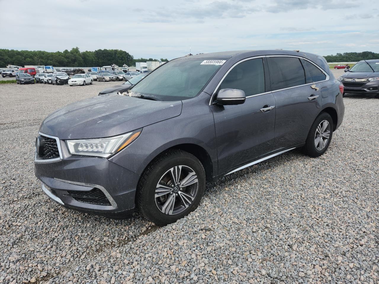 2020 Acura MDX, VIN 5J8YD4H39LL023097 — Burn