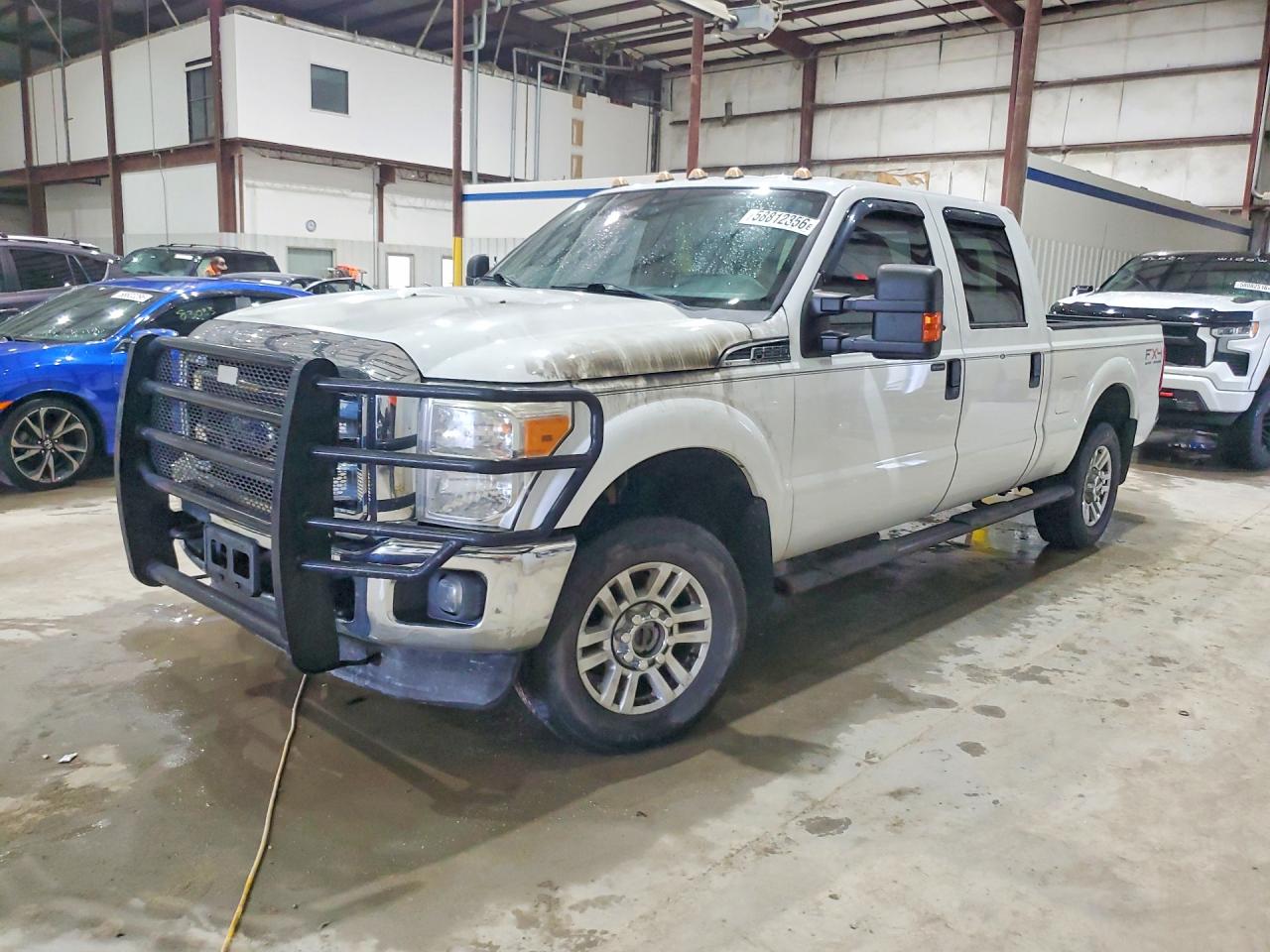 2013 Ford F-250 XL, VIN 1FT7W2B6XDEA67983 — Engine fire