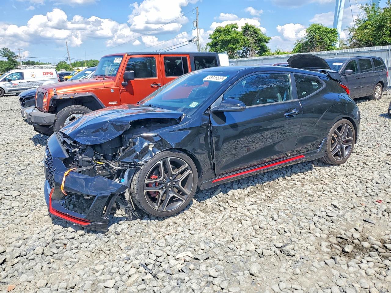 2022 Hyundai Veloster, VIN KMHT36AH2NU012691 — Front end