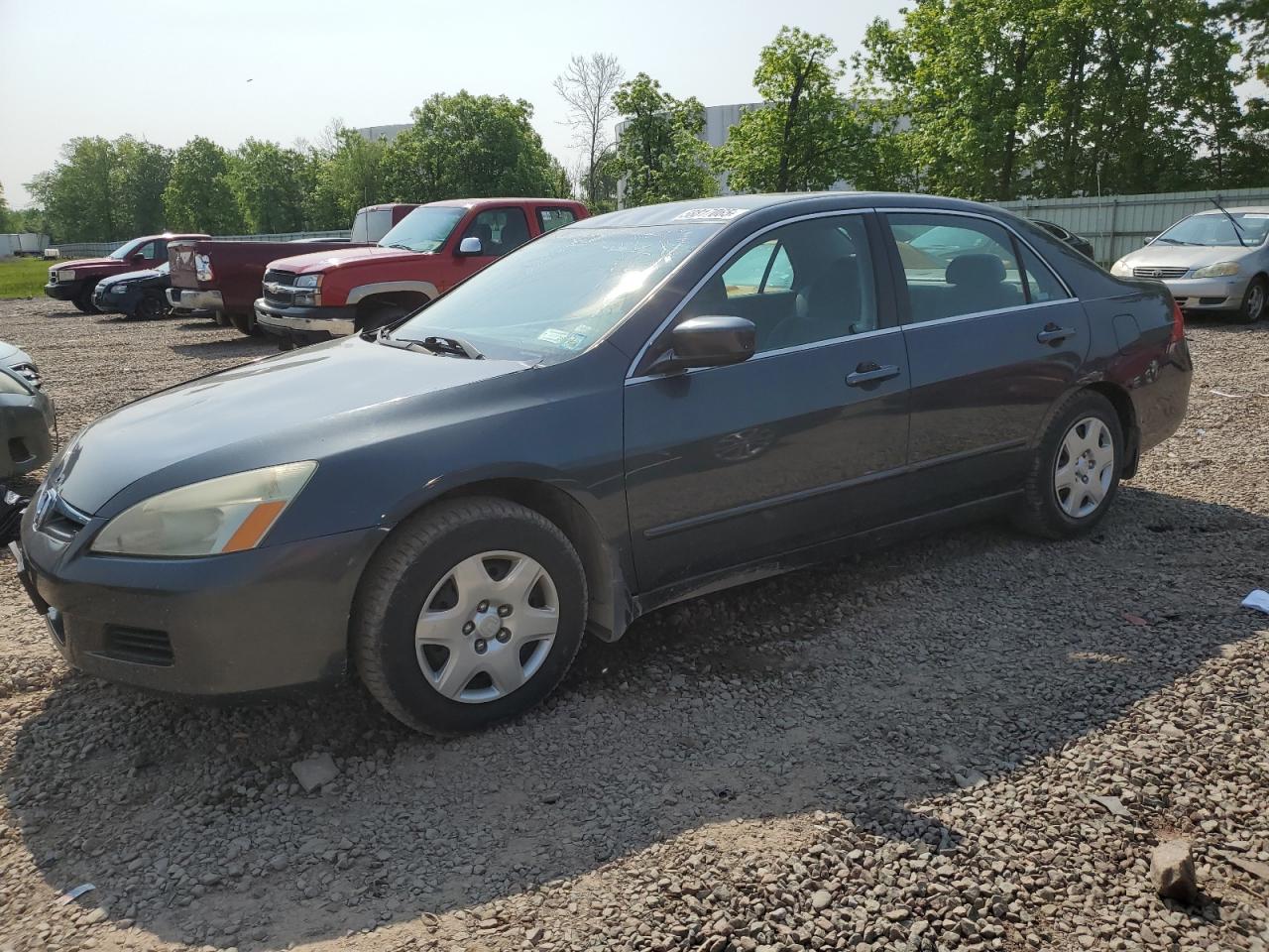 2007 Honda Accord LX, VIN 1HGCM56407A187500 — Фото с аукциона 1 of 12