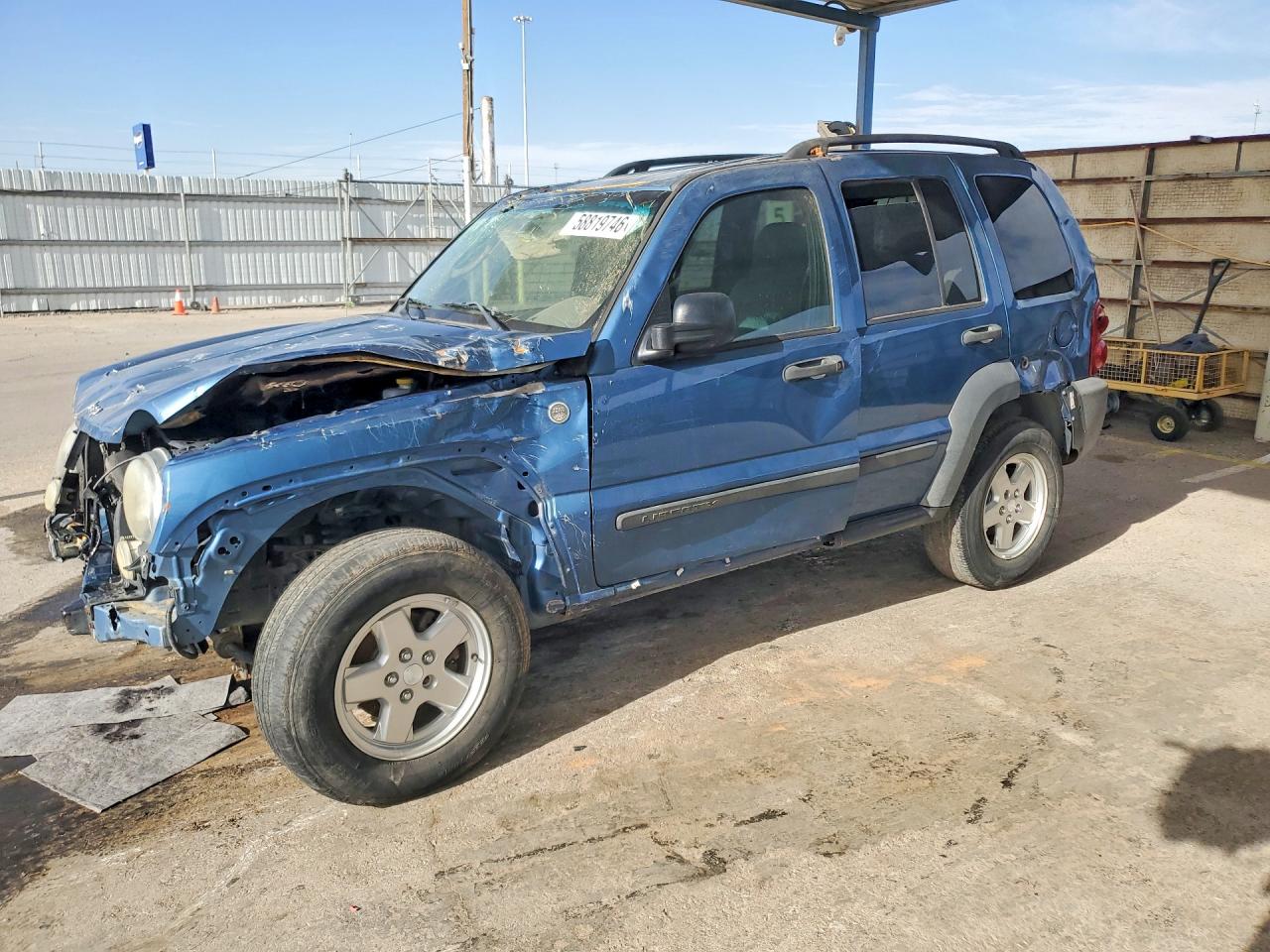 2006 Jeep Liberty Sport, VIN 1J4GL48K16W178258 — Front end