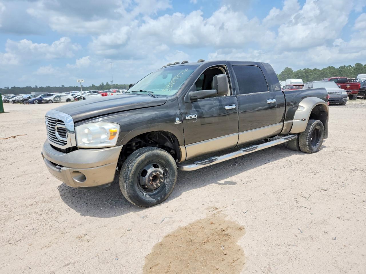 2008 Dodge 3500 Laramie, VIN 3D7MX49A58G185952 — Engine fire