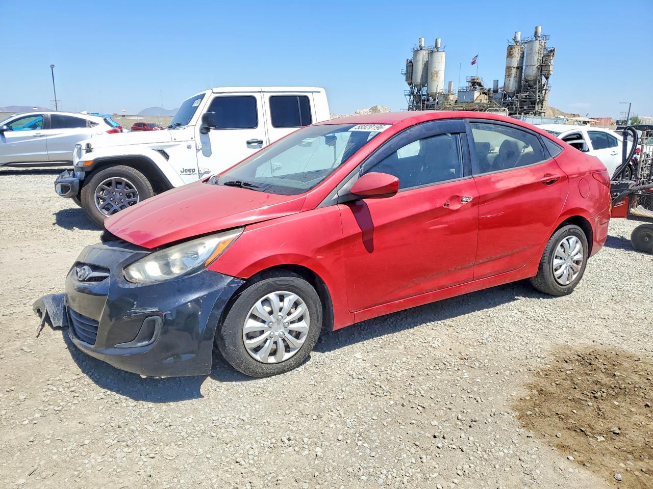2012 Hyundai Accent GLS, VIN KMHCT4AE4CU219803 — Front end