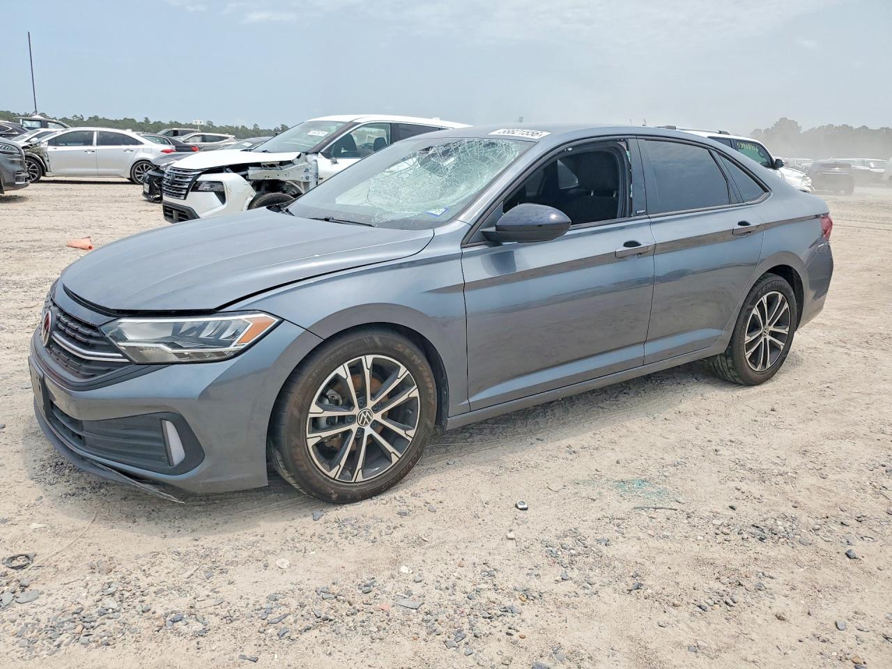 2023 Volkswagen Jetta Sport, VIN 3VWBM7BU6PM040612 — Перед