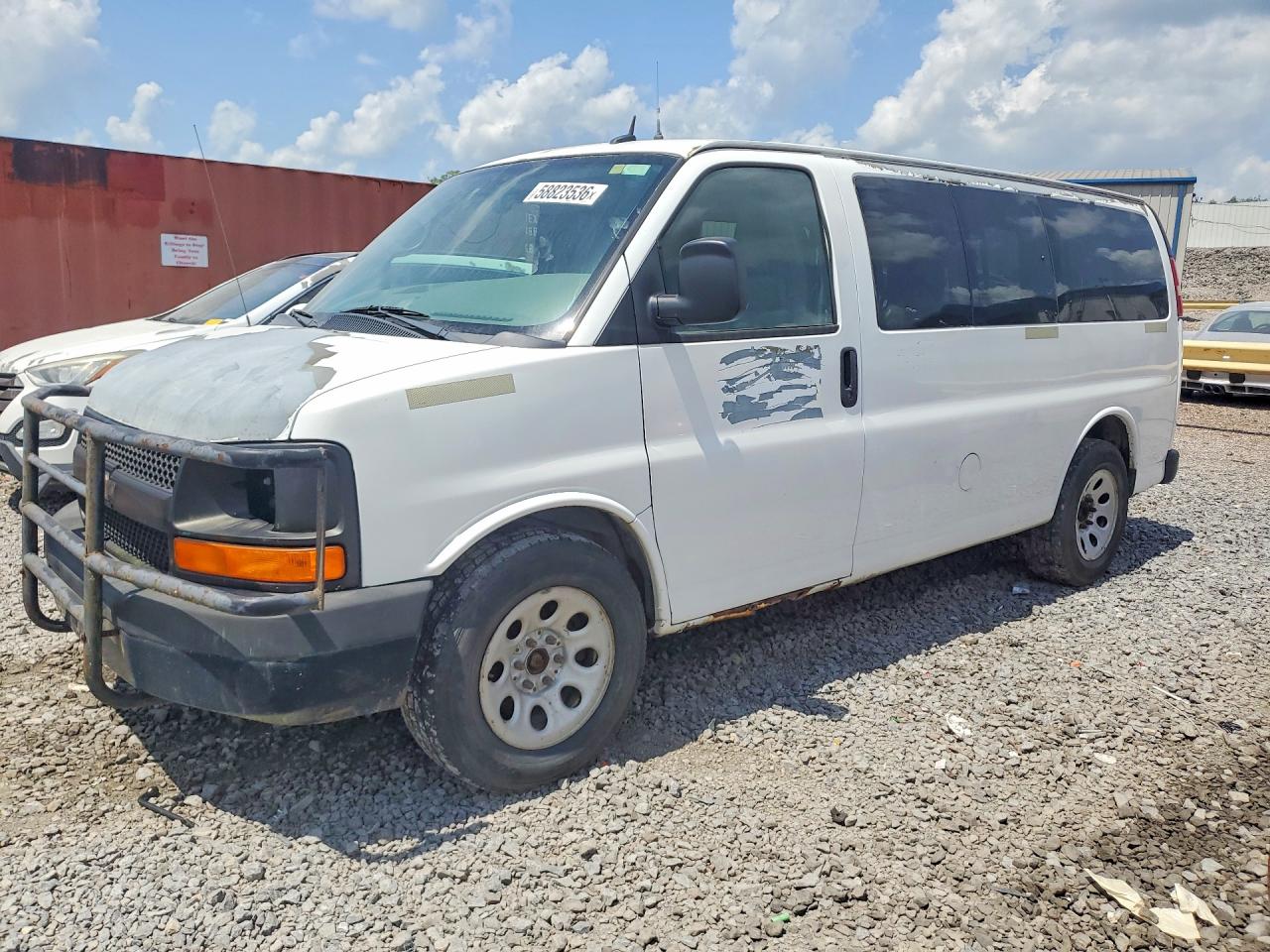 2011 Chevrolet Express, VIN 1GNSHBF43B1124629 — Undercarriage