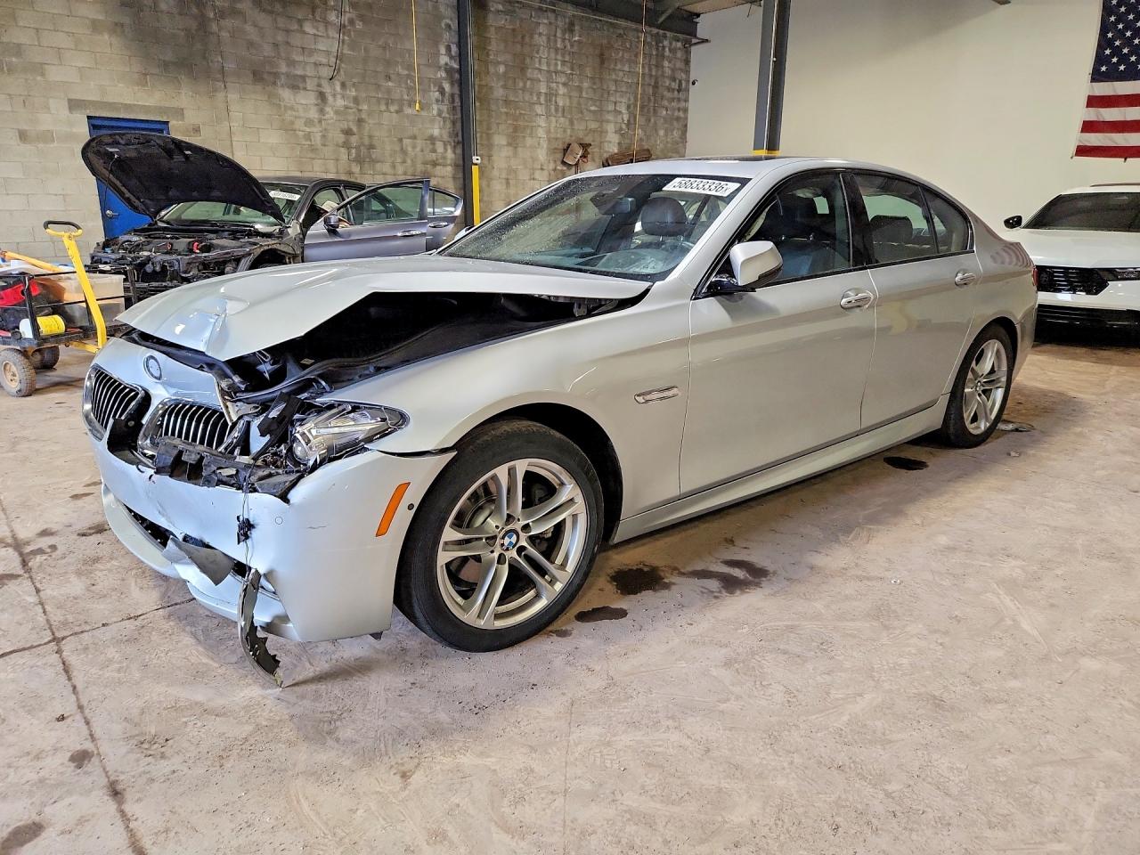 2016 BMW 5 Series 528i, VIN WBA5A5C55GG350830 — Front end