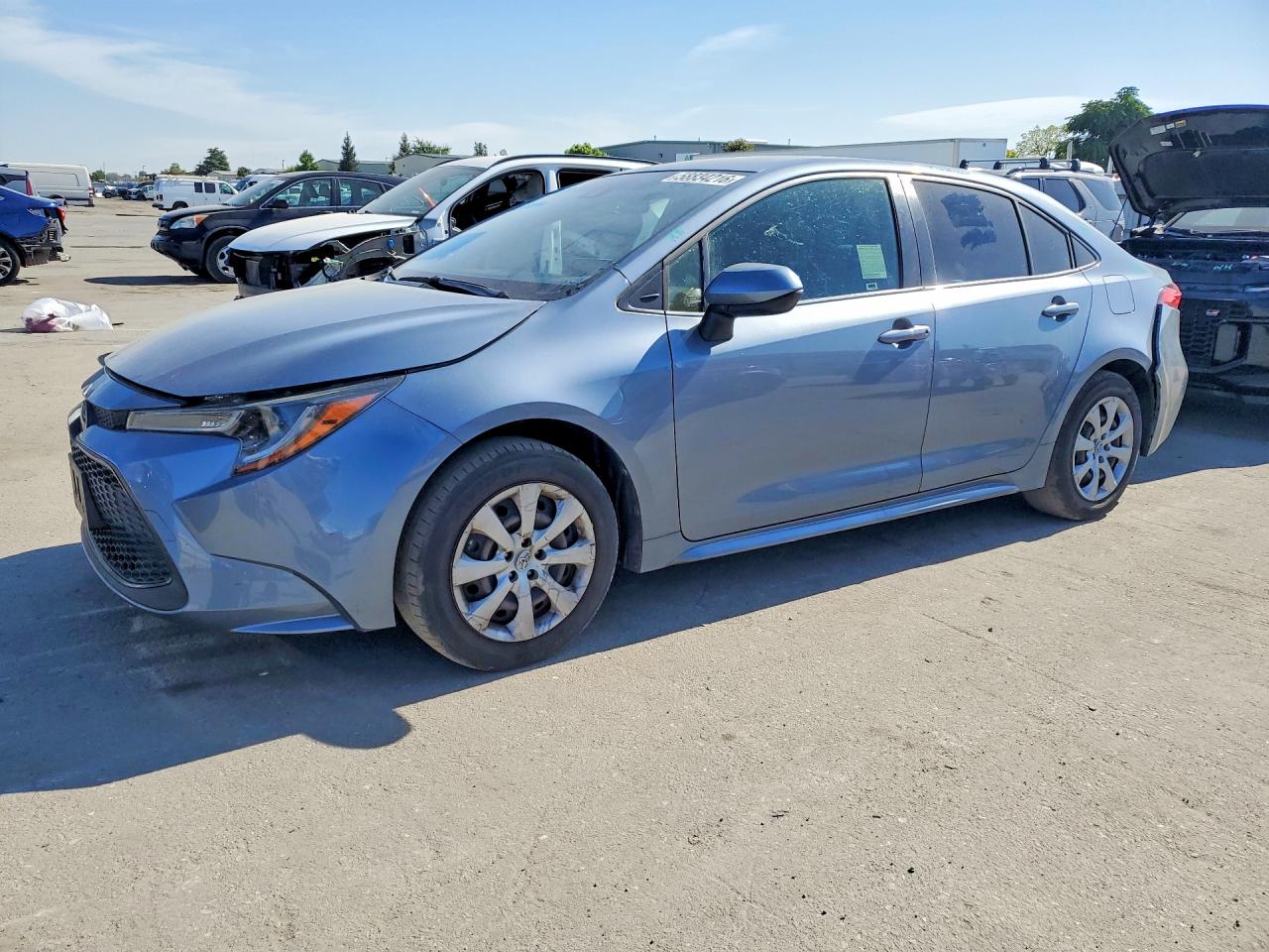 2021 Toyota Corolla LE, VIN JTDEPMAEXMJ150748 — Rear end