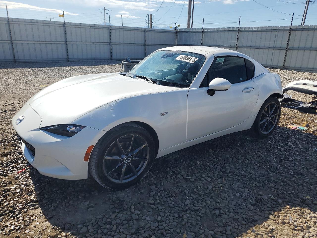 2019 Mazda MX-5 Miata Grand Touring, VIN JM1NDAM73K0301579 — Rear end