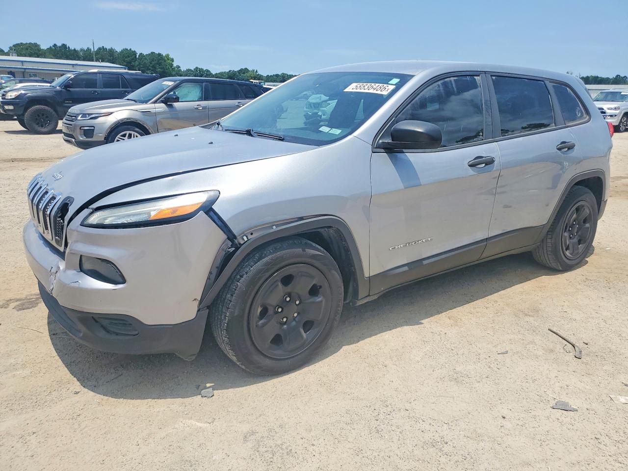 2014 Jeep Cherokee Sport, VIN 1C4PJLAB7EW157414 — Front end