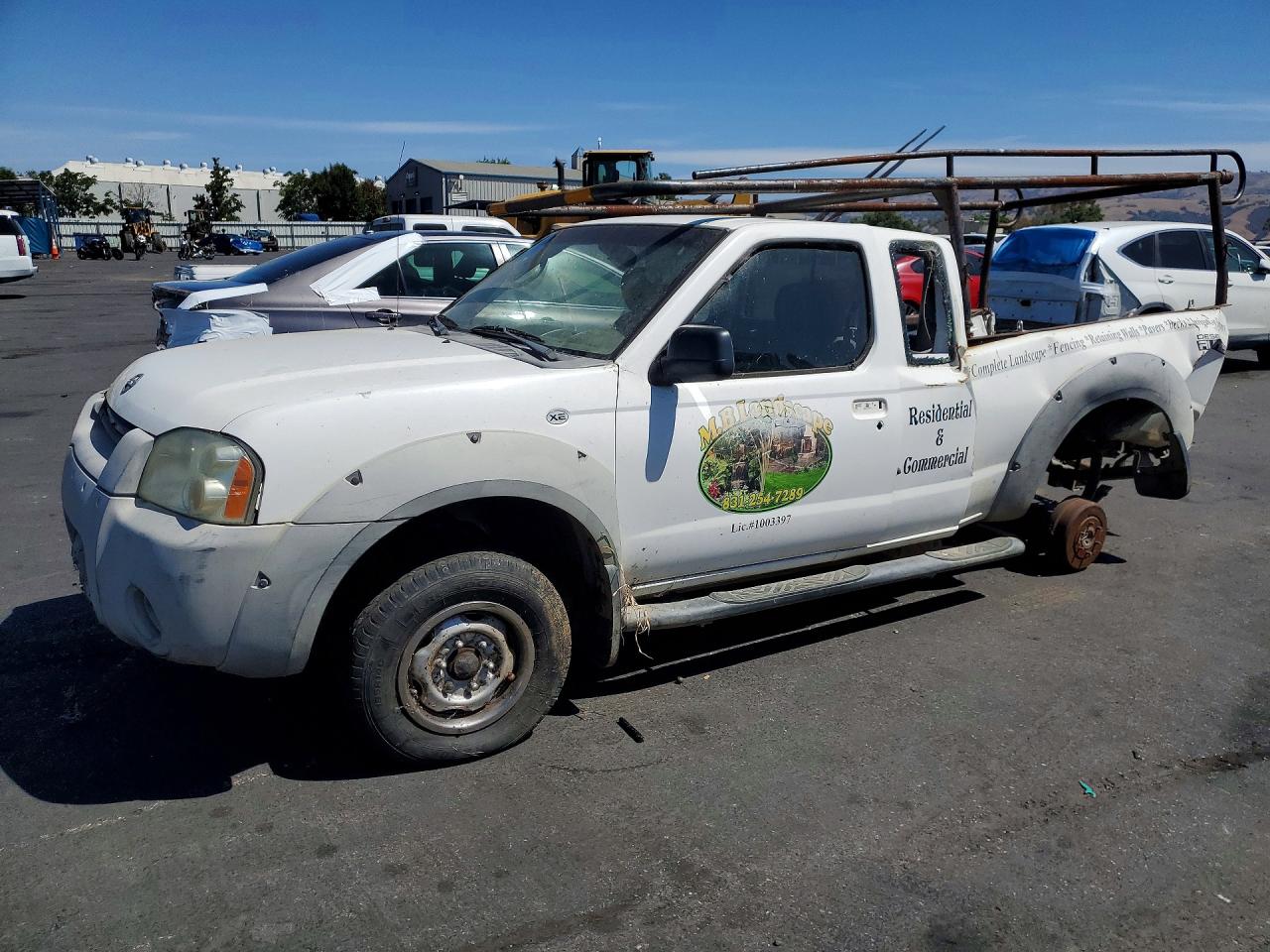 2002 Nissan Frontier XE, VIN 1N6ED26T92C309696 — Rear end