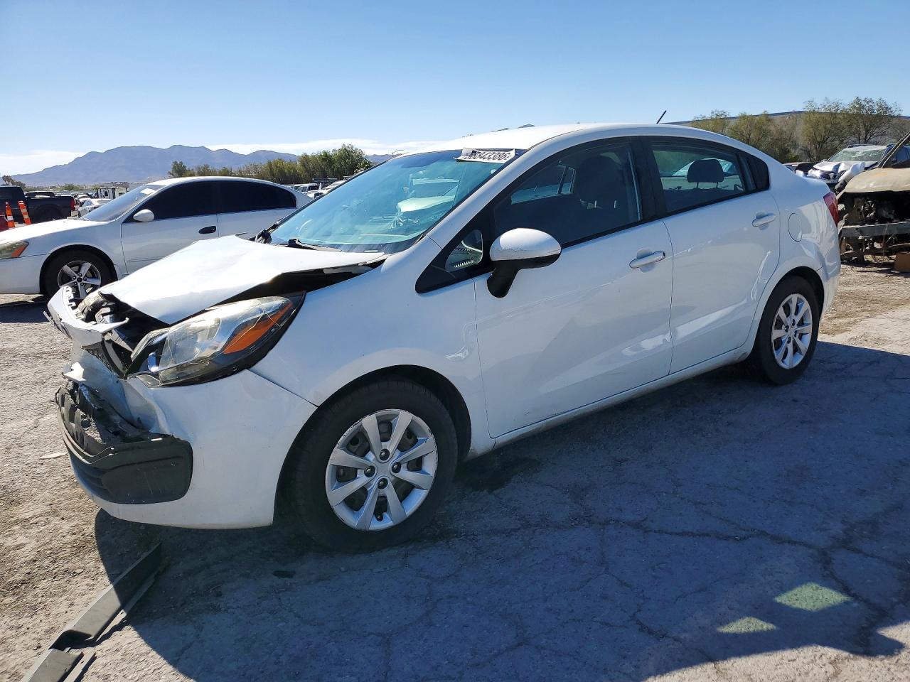 2013 Kia Rio LX, VIN KNADM4A30D6204626 — Front end