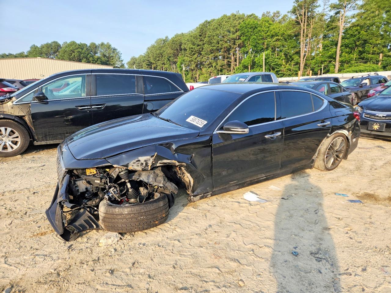 2019 Genesis G70 Advanced, VIN KMTG54LE8KU032156 — Перед