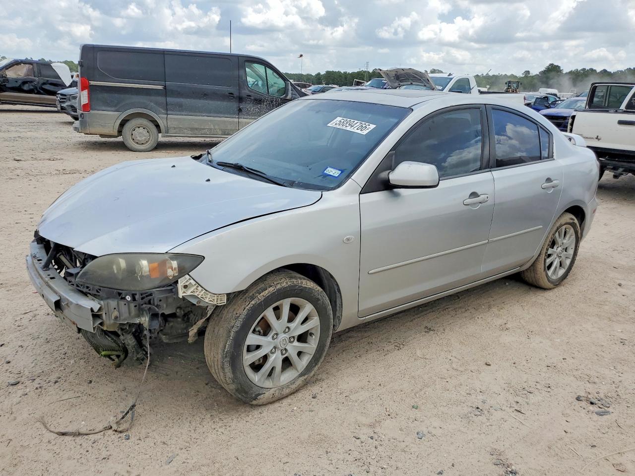 2007 Mazda 3 i Touring, VIN JM1BK12F871650483 — Front end