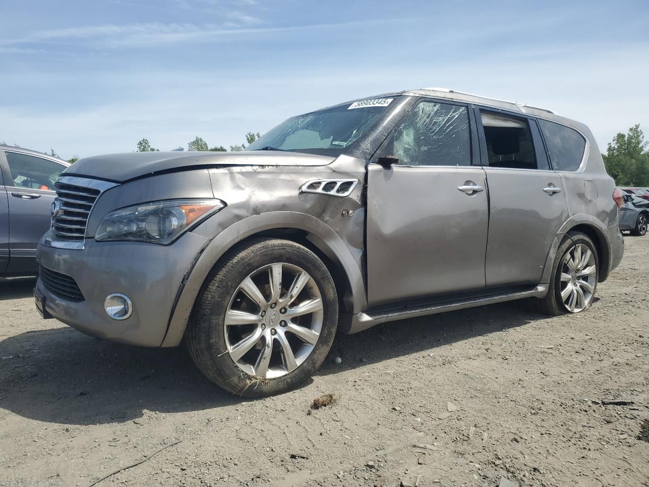 2014 Infiniti QX80, VIN JN8AZ2NE1E9068423 — Rollover