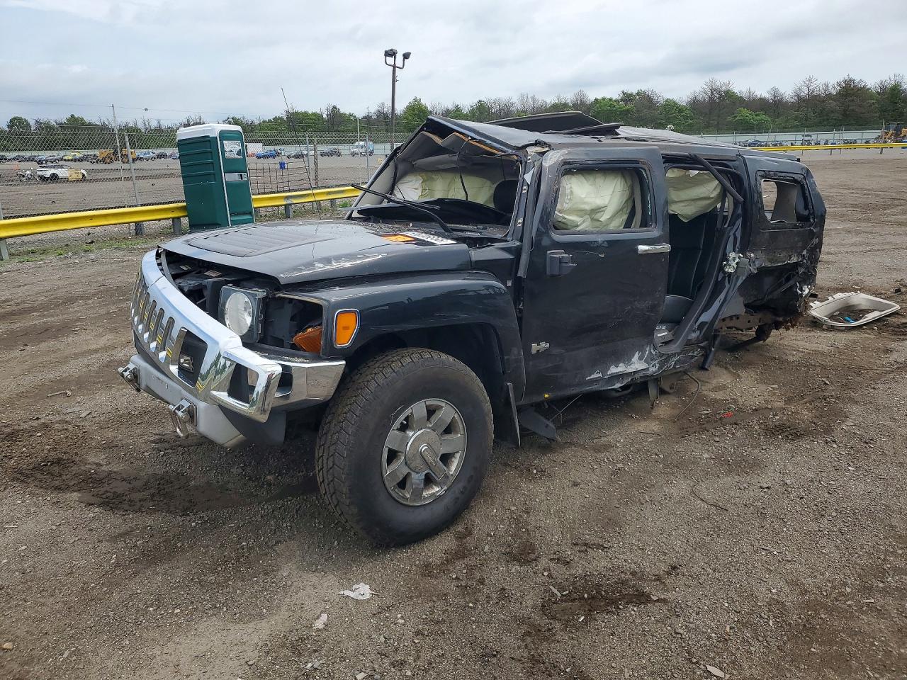 2009 Hummer H3 SUV, VIN 5GTEN13EX98106838 — Rollover