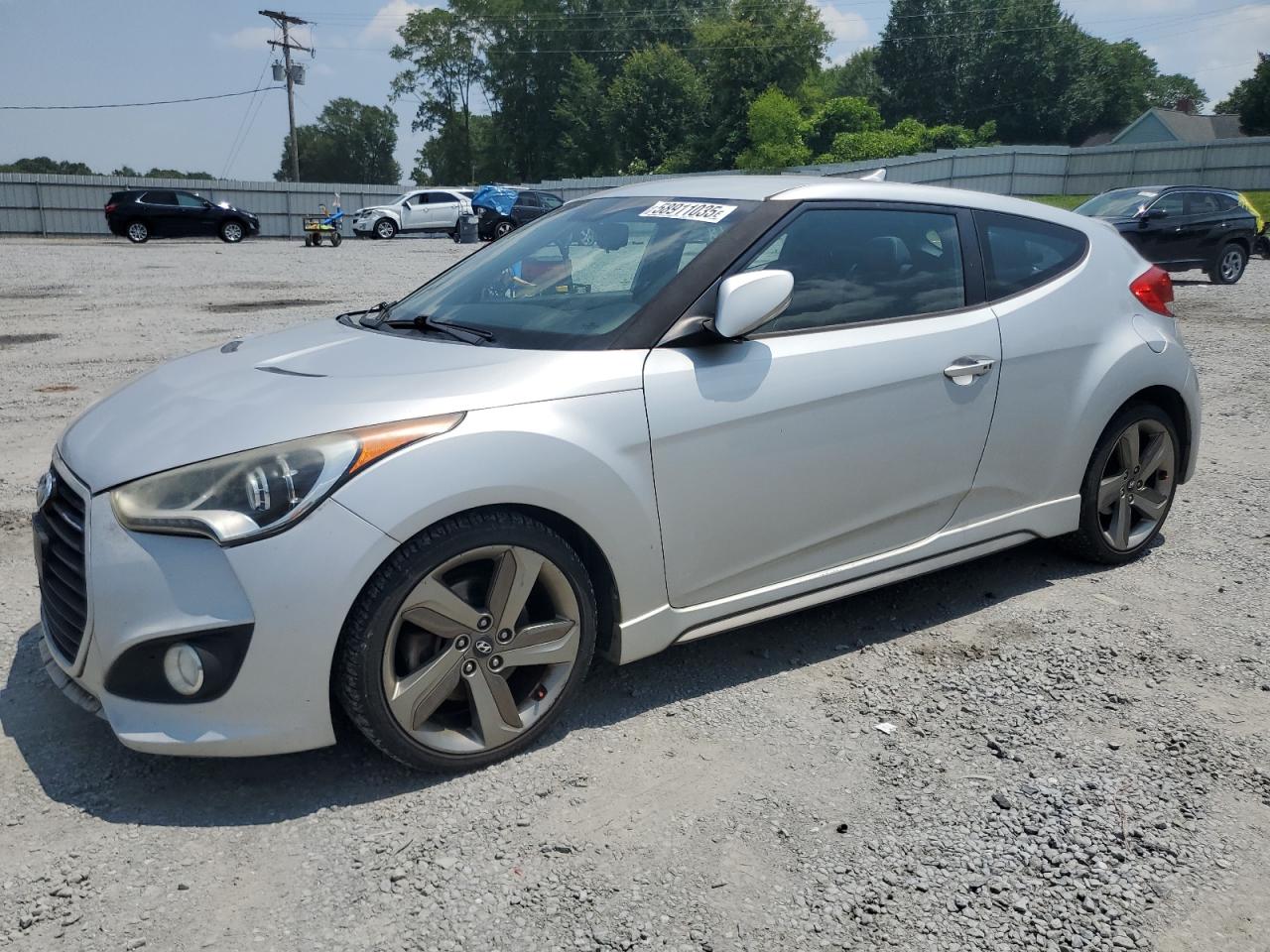 2014 Hyundai Veloster Turbo, VIN KMHTC6AE4EU182833 — Front end