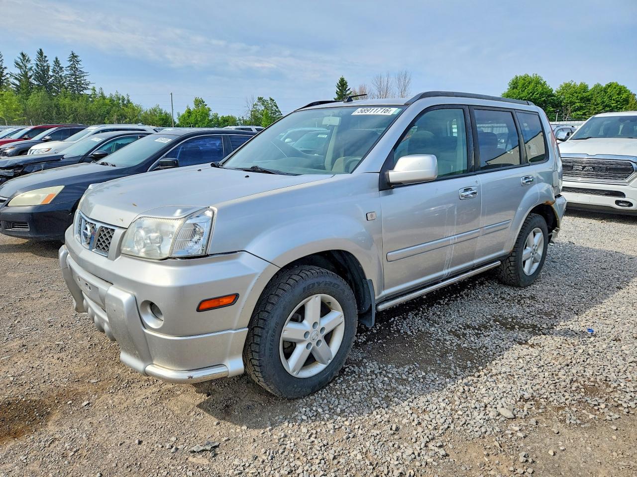 2006 Nissan X-Trail XE, VIN JN8BT08V76W203249 — Rear end