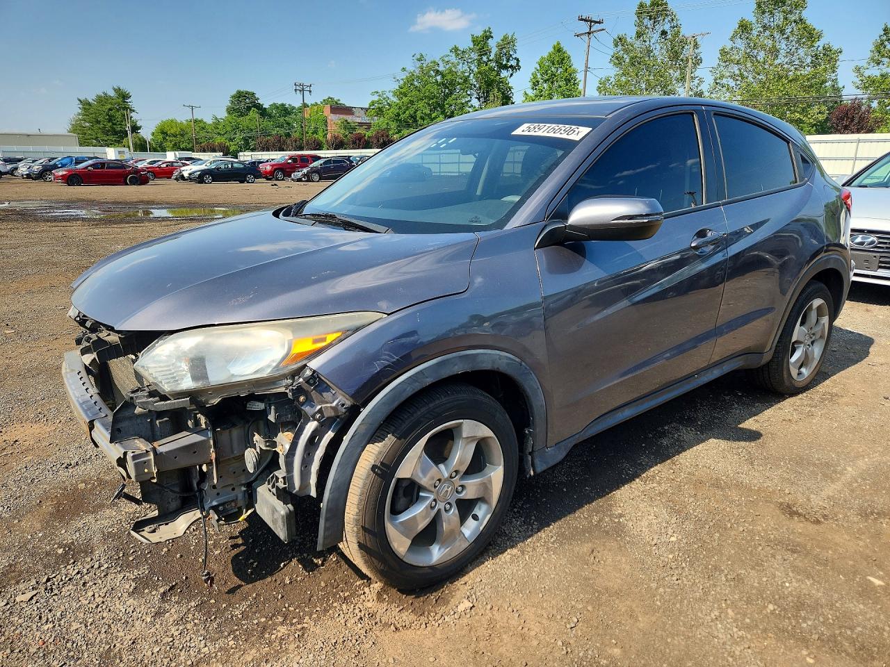 2016 Honda HR-V EX, VIN 3CZRU6H52GM713210 — Front end