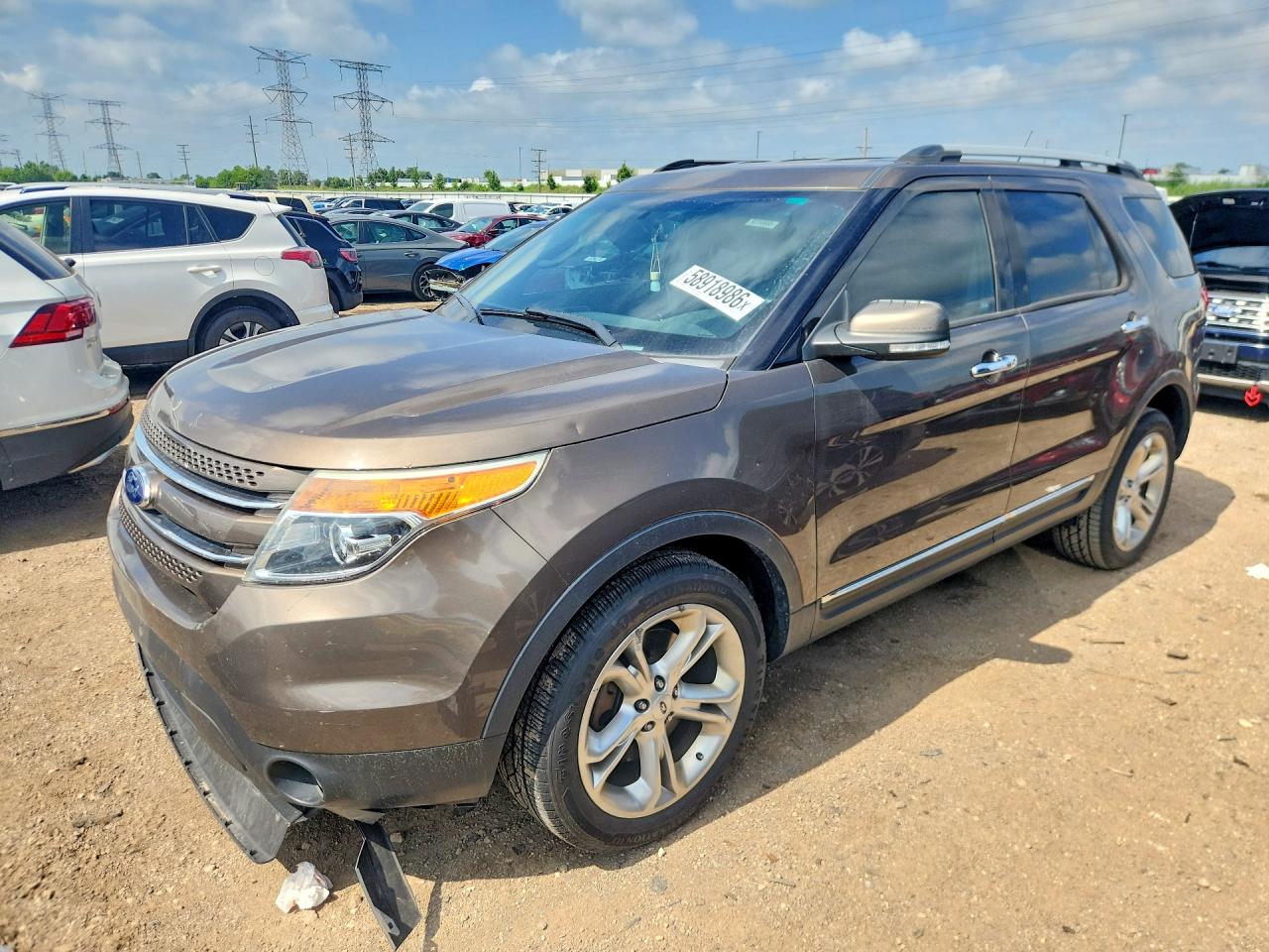 2015 Ford Explorer Limited, VIN 1FM5K8F83FGA56568 — Front end