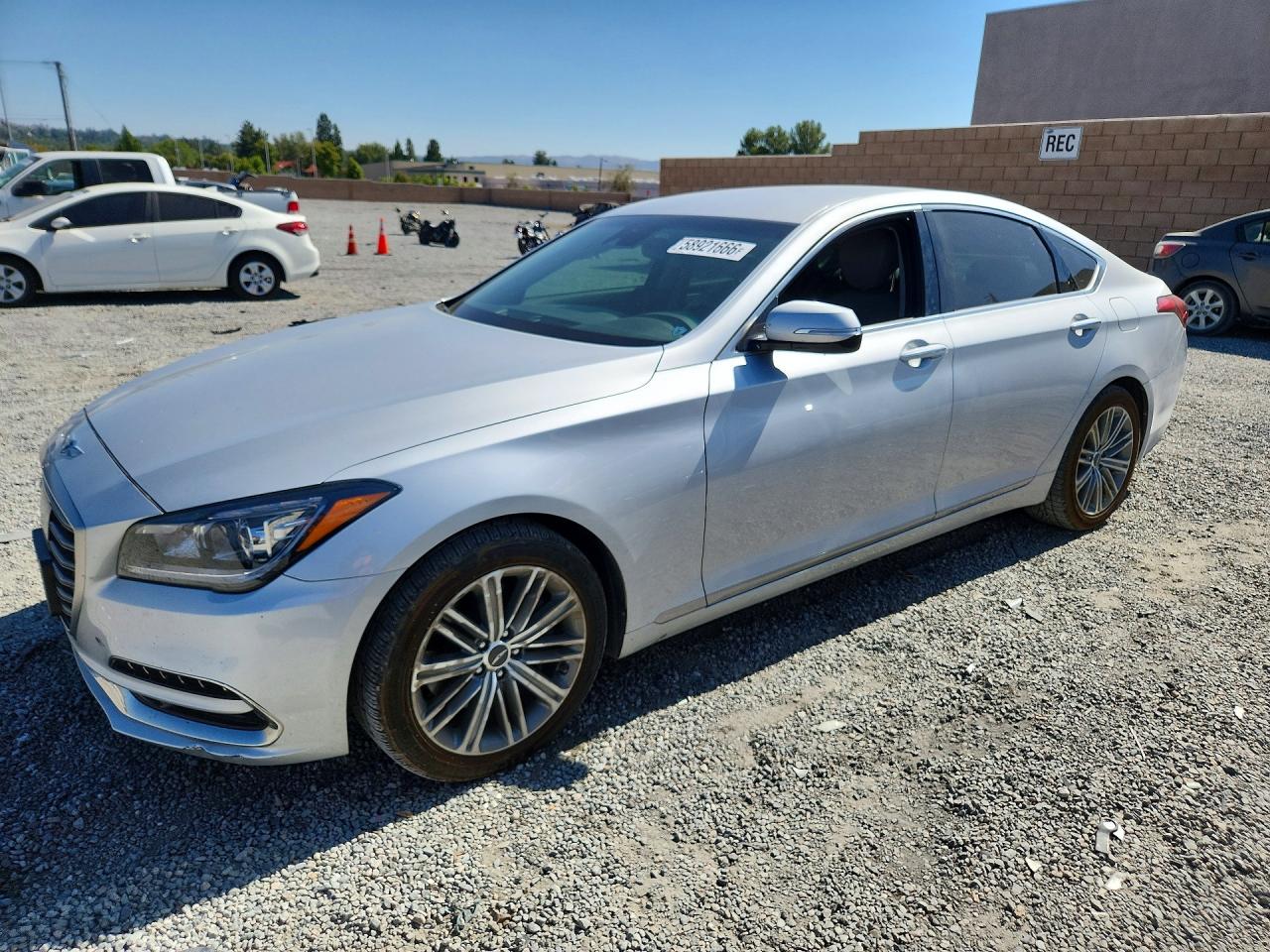2019 Genesis G80 3.8L, VIN KMTFN4JE0KU310157 — Side