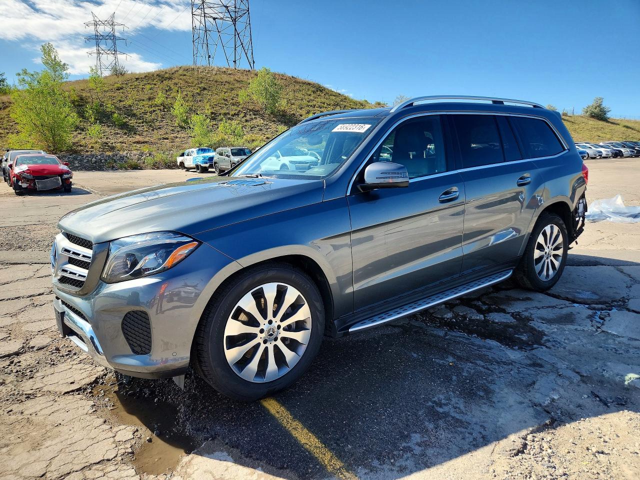 2019 Mercedes-Benz GLS 450, VIN 4JGDF6EE5KB211446 — Зад