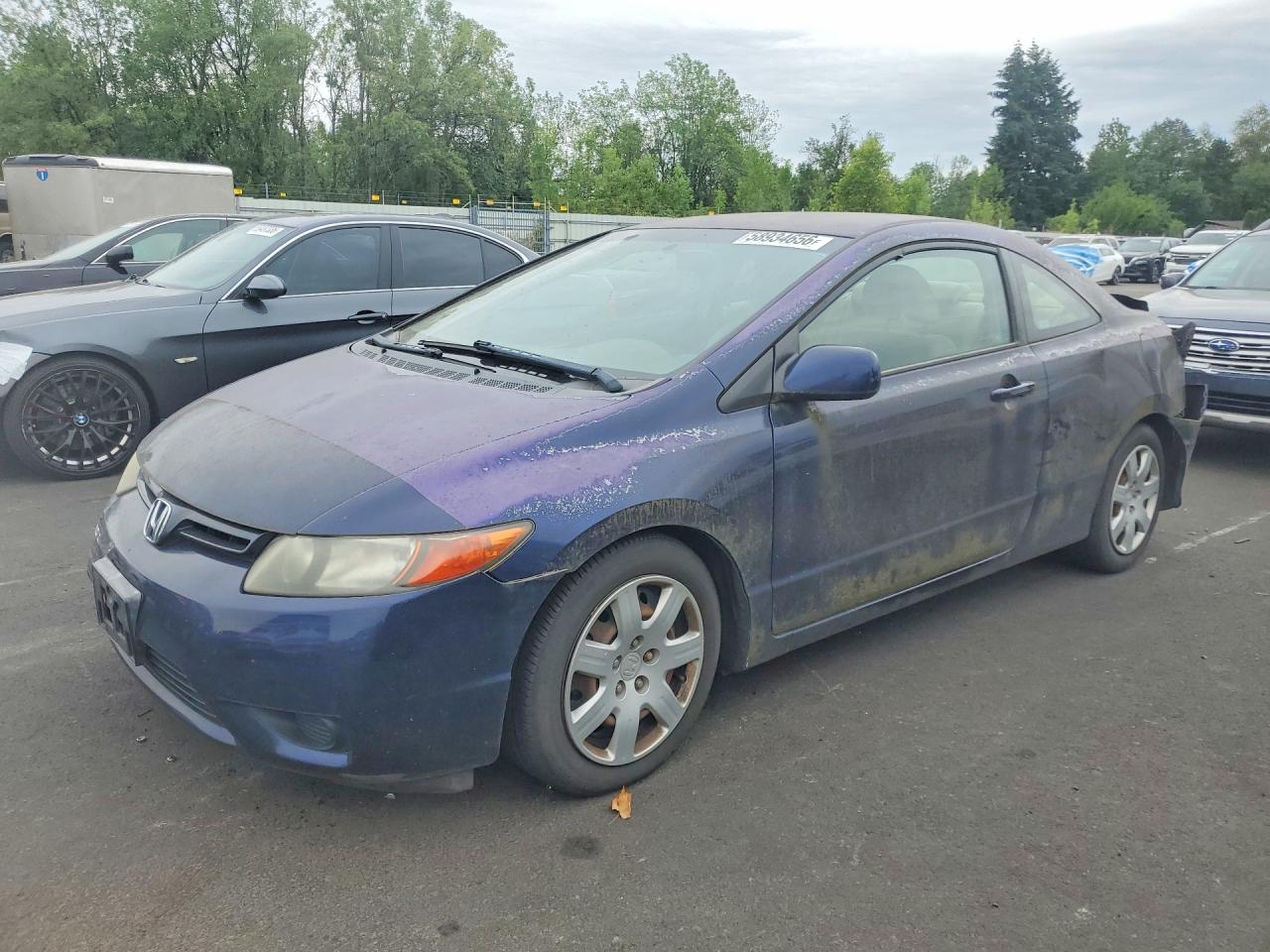 2006 Honda Civic LX, VIN 2HGFG12666H570197 — Зад