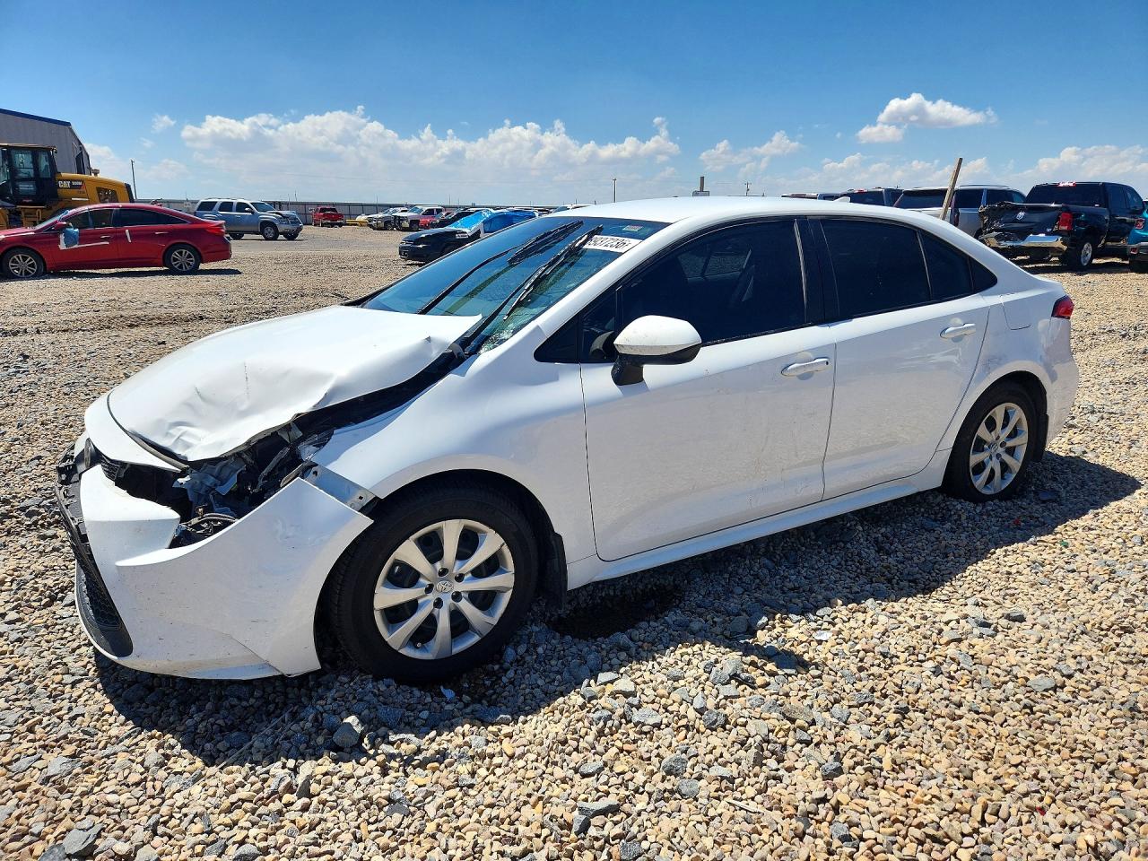 2021 Toyota Corolla LE, VIN 5YFEPMAE6MP154565 — Front end