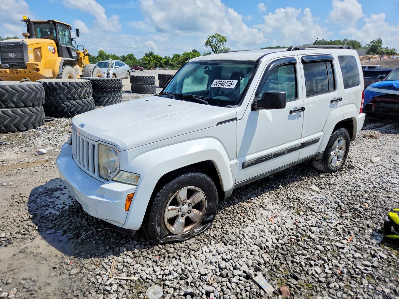 2012 Jeep Liberty Sport, VIN 1C4PJLAK1CW134417 — Undercarriage