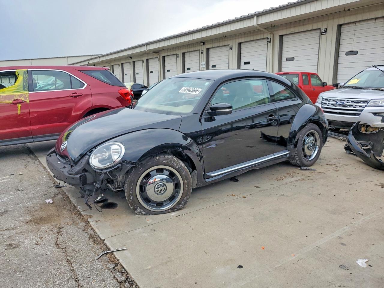 2013 Volkswagen Beetle 2.5L, VIN 3VWJP7AT9DM646803 — Front end