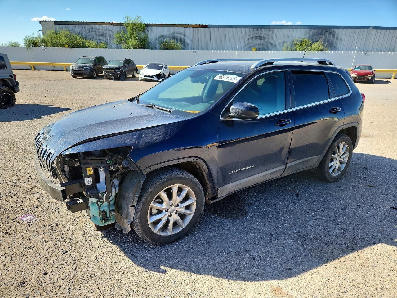 2016 Jeep Cherokee Limited, VIN 1C4PJMDS7GW178297 — Front end