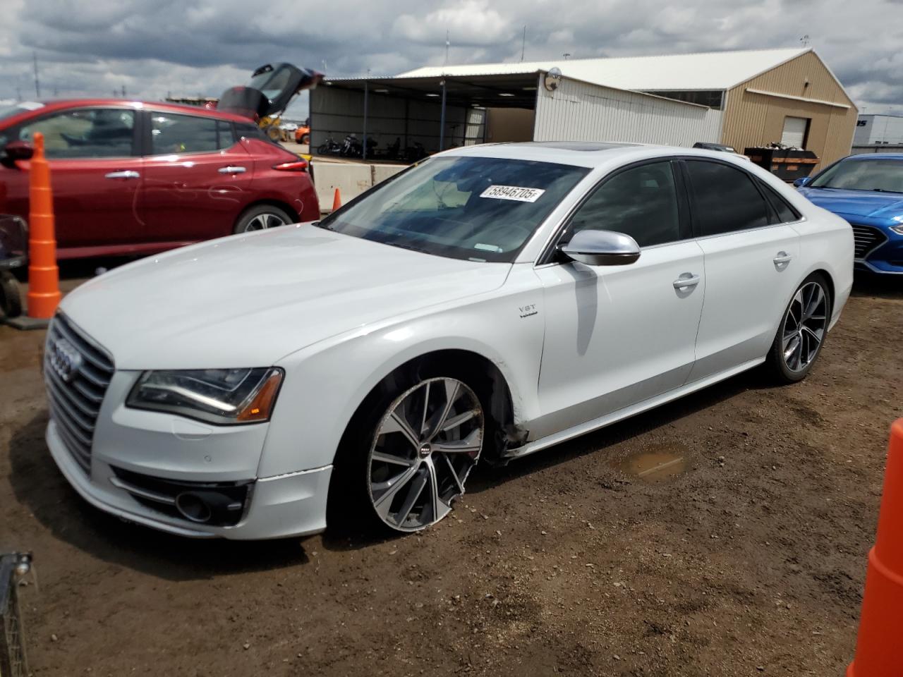 2014 Audi S8, VIN WAUD2AFD1EN008918 — Undercarriage